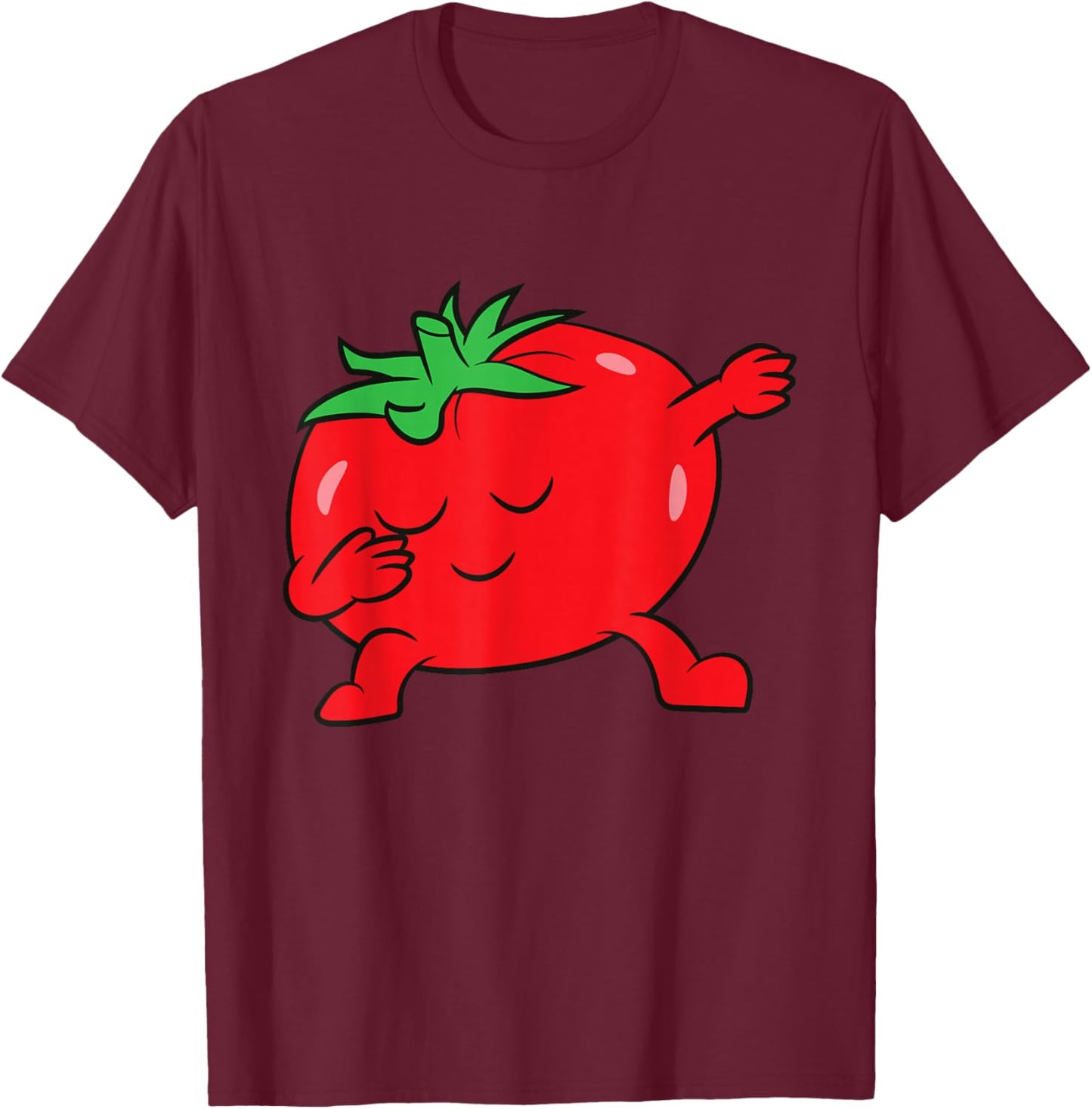 Tomato Dabbing Tomato Fruit Love Tomatoes T-Shirt - T-Shirt | Maroon