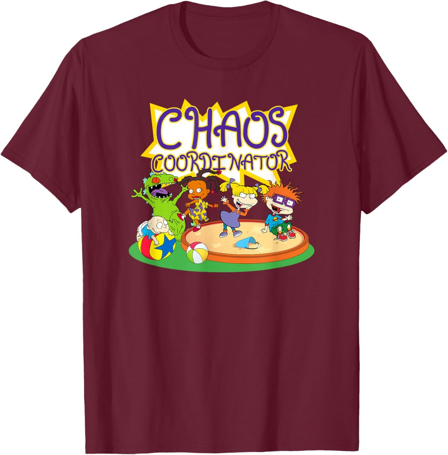 Mademark x Rugrats - Chaos Coordinator T-Shirt - T-Shirt | Maroon