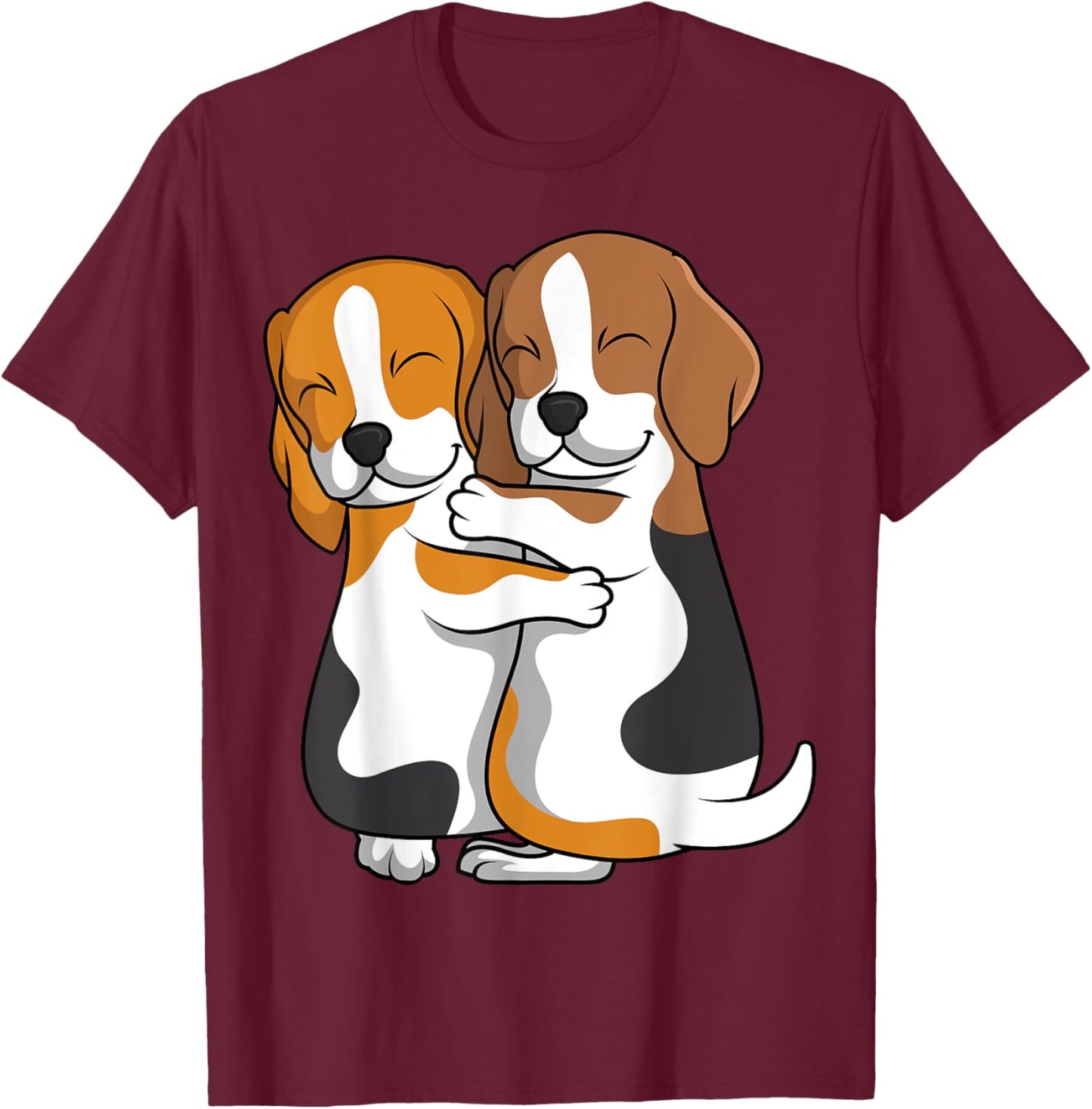 Beagle Lover Dog Mom Women Kids Girls T-Shirt - T-Shirt | Maroon