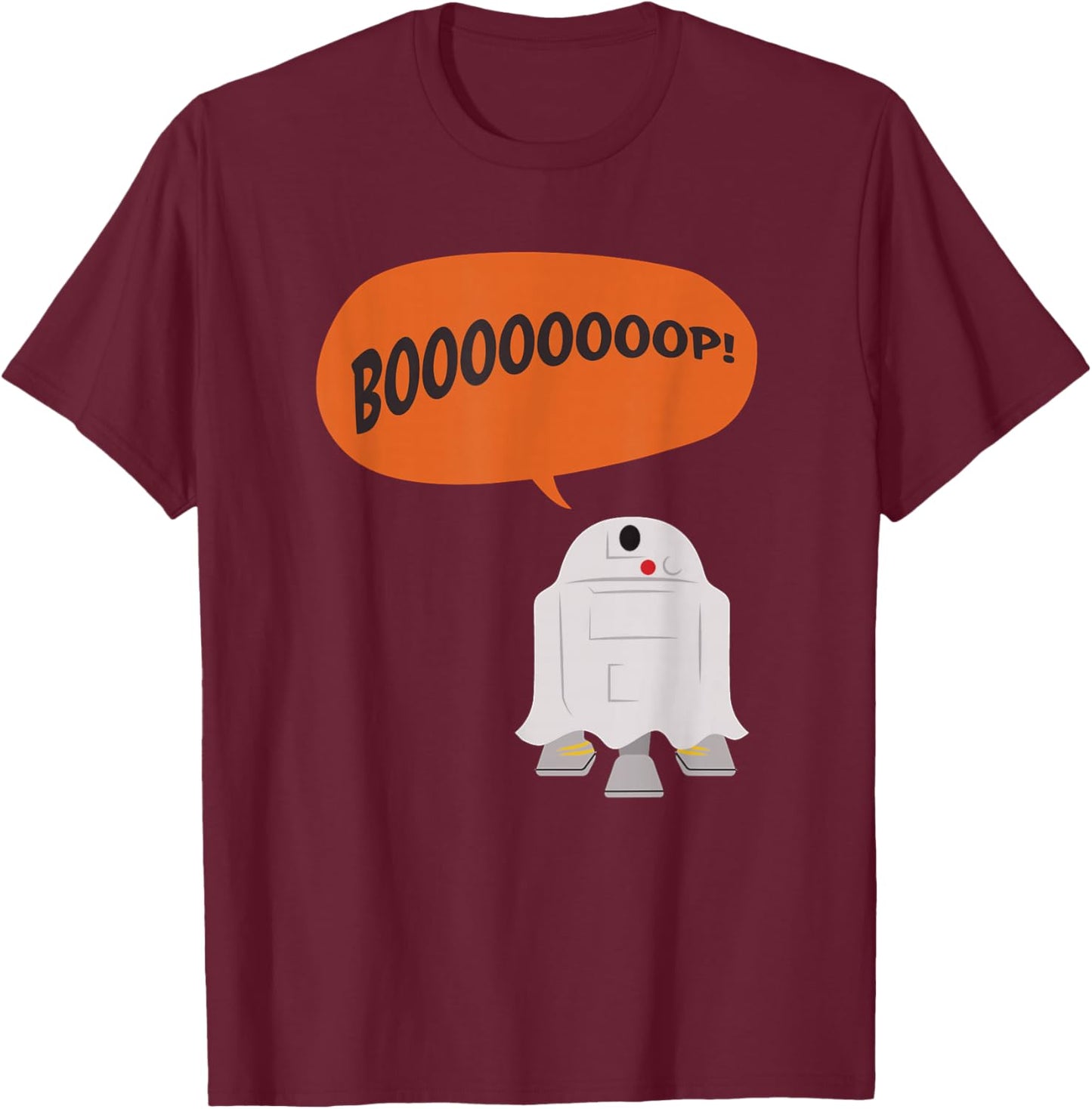 Star Wars R2-D2 Ghost Halloween Costume T-Shirt - T-Shirt | Maroon