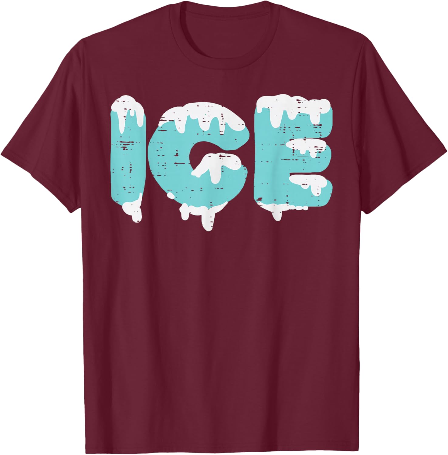 Ice DIY Last Minute Halloween Matching Couple Group Twins T-Shirt - T-Shirt | Maroon