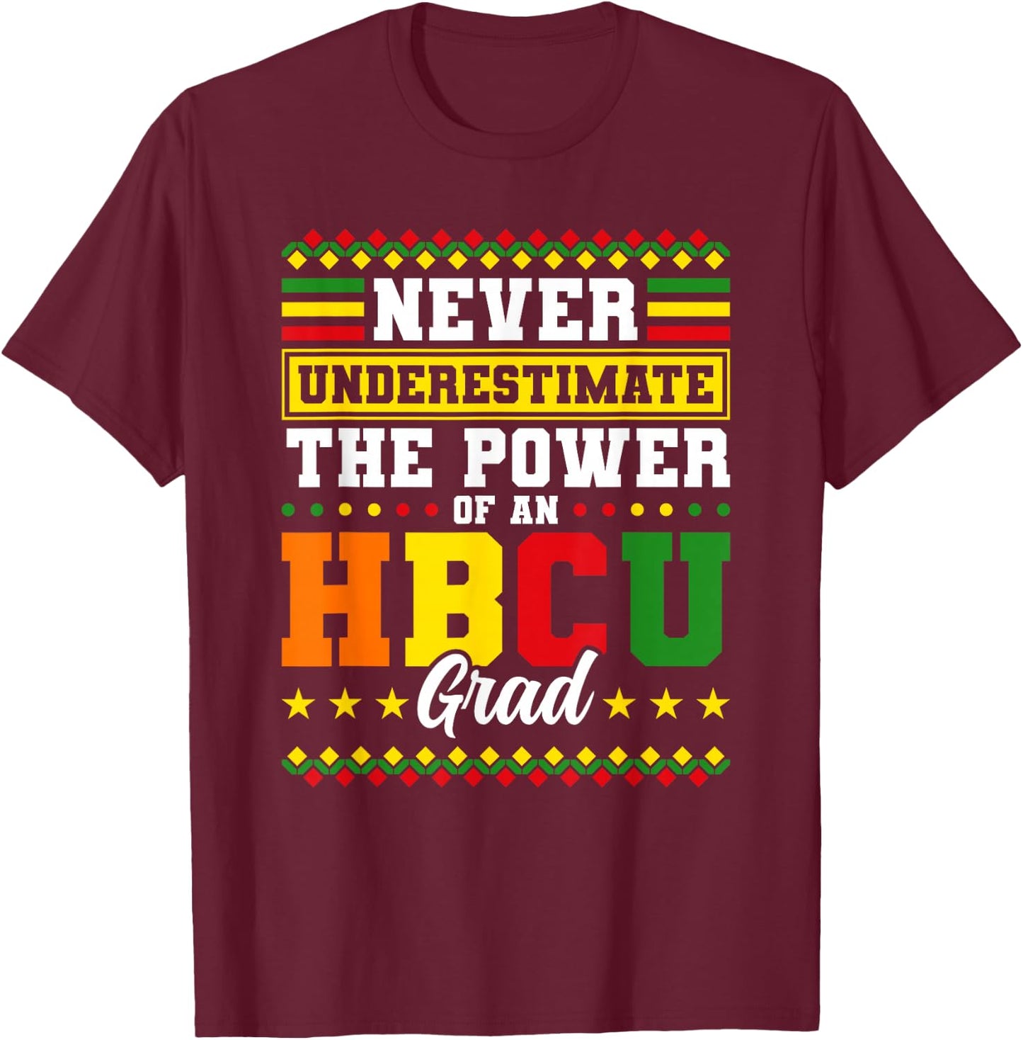 HBCU Grad Historically Black College Graduation T-Shirt - T-Shirt | Maroon