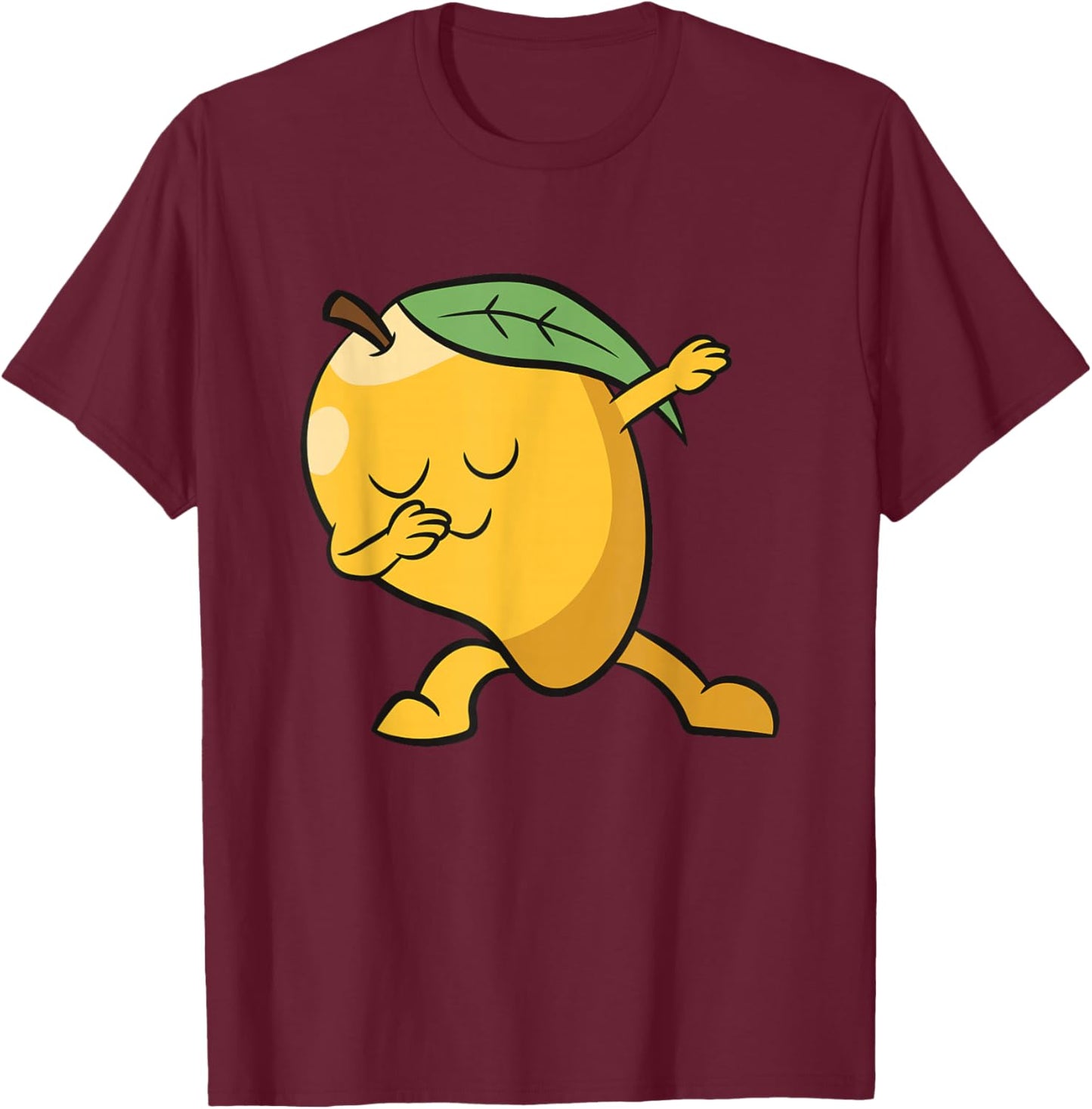 Mango Dabbing Mango Fruit Love Mangoes T-Shirt - T-Shirt | Maroon