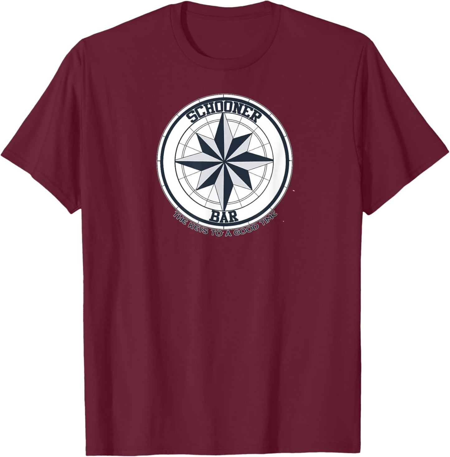 Schooner Bar Royal Cruise Piano Bar Cocktails T-Shirt - T-Shirt | Maroon