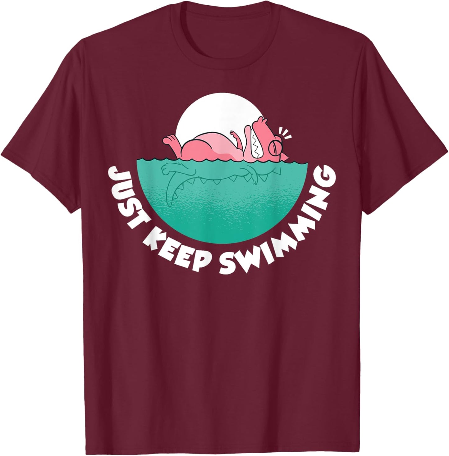 Just Keep Swimming T-Shirt - T-Shirt | Maroon