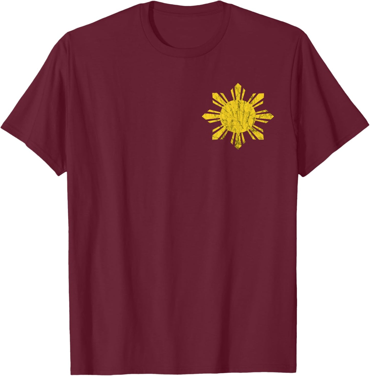 Philippines Filipino Sun Pilipinas Pride Filipino Roots T-Shirt - T-Shirt | Maroon