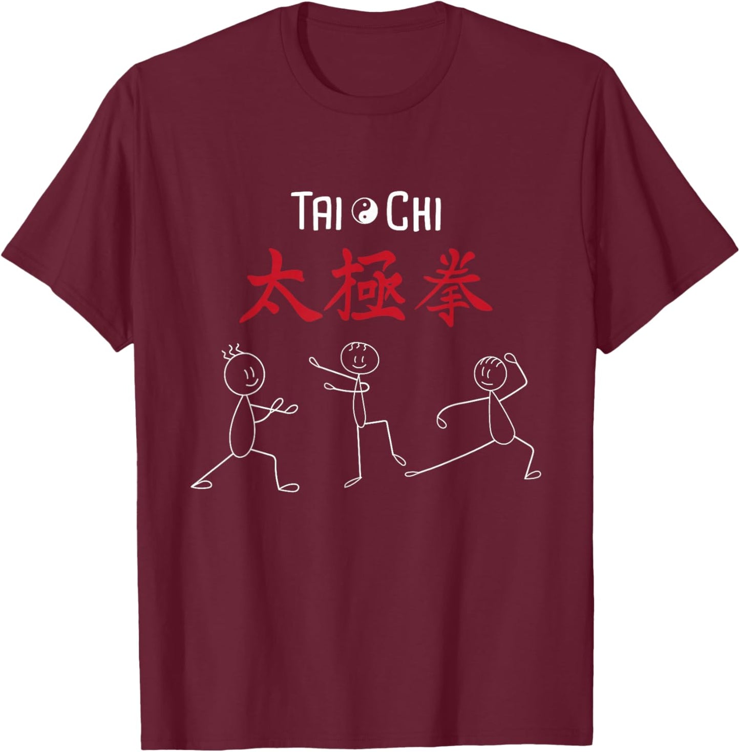 Tai Chi - Self Healing Zen Meditation Spiritual Wellness T-Shirt - T-Shirt | Maroon