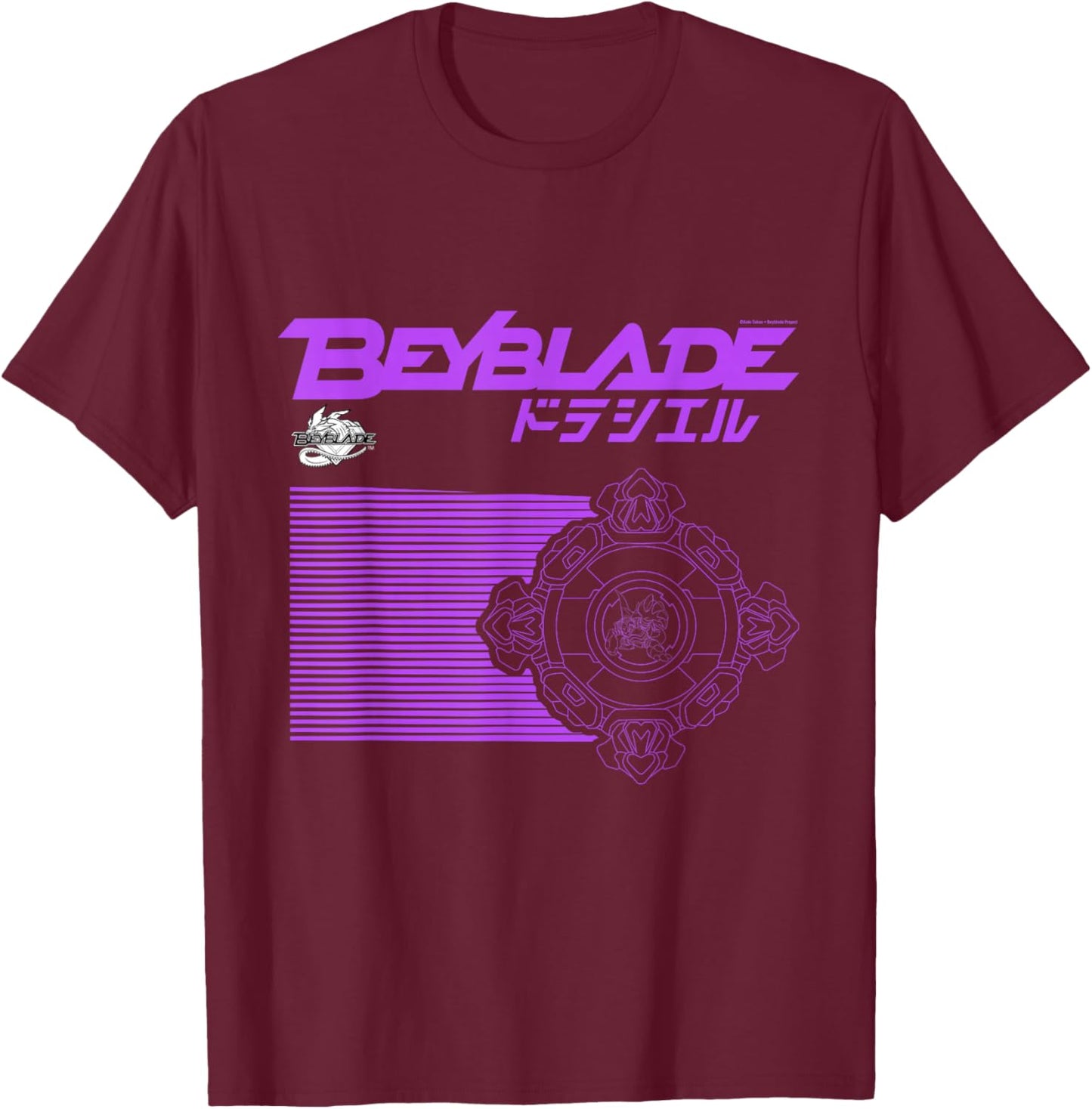 Beyblade Draciel T-Shirt - T-Shirt | Maroon