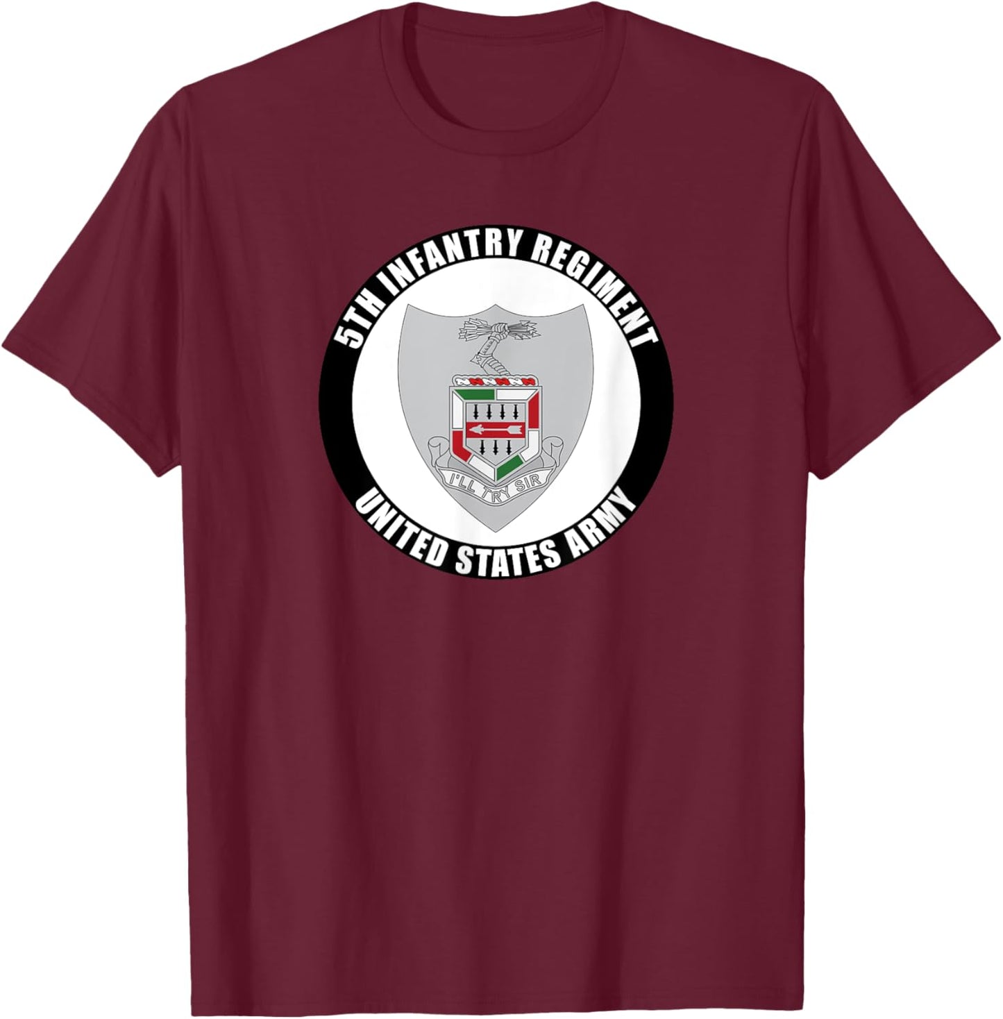 5th Infantry Regiment United States Army Veteran Military T-Shirt - T-Shirt | Maroon