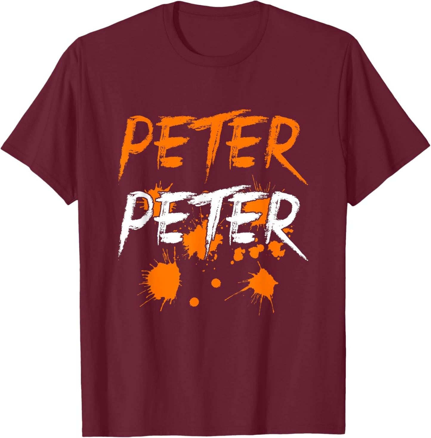 Peter Peter Pumpkin Eater Halloween Costume Couples Kids T-Shirt - T-Shirt | Maroon