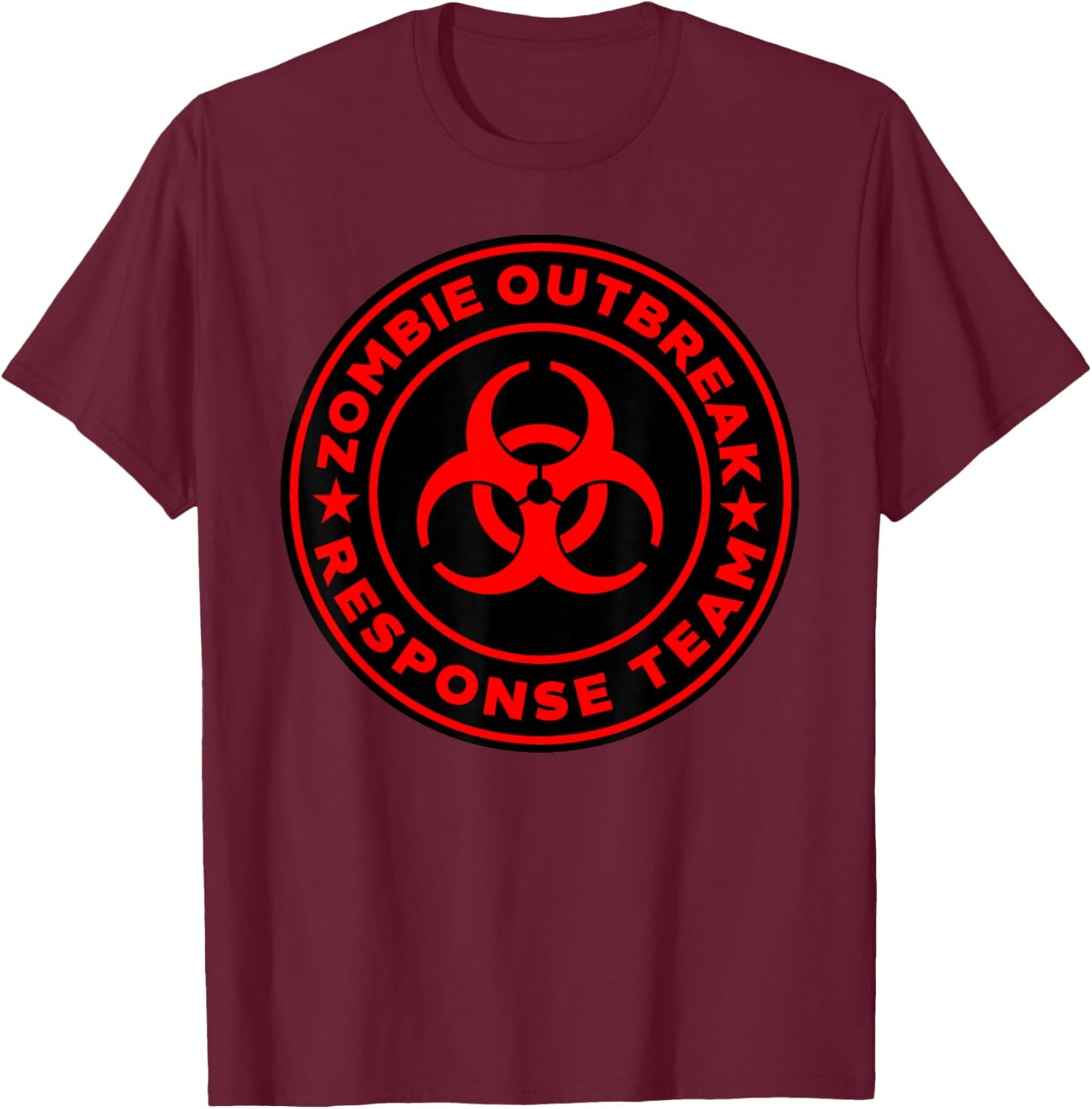 Zombie Outbreak Response Team T-Shirt - T-Shirt | Maroon