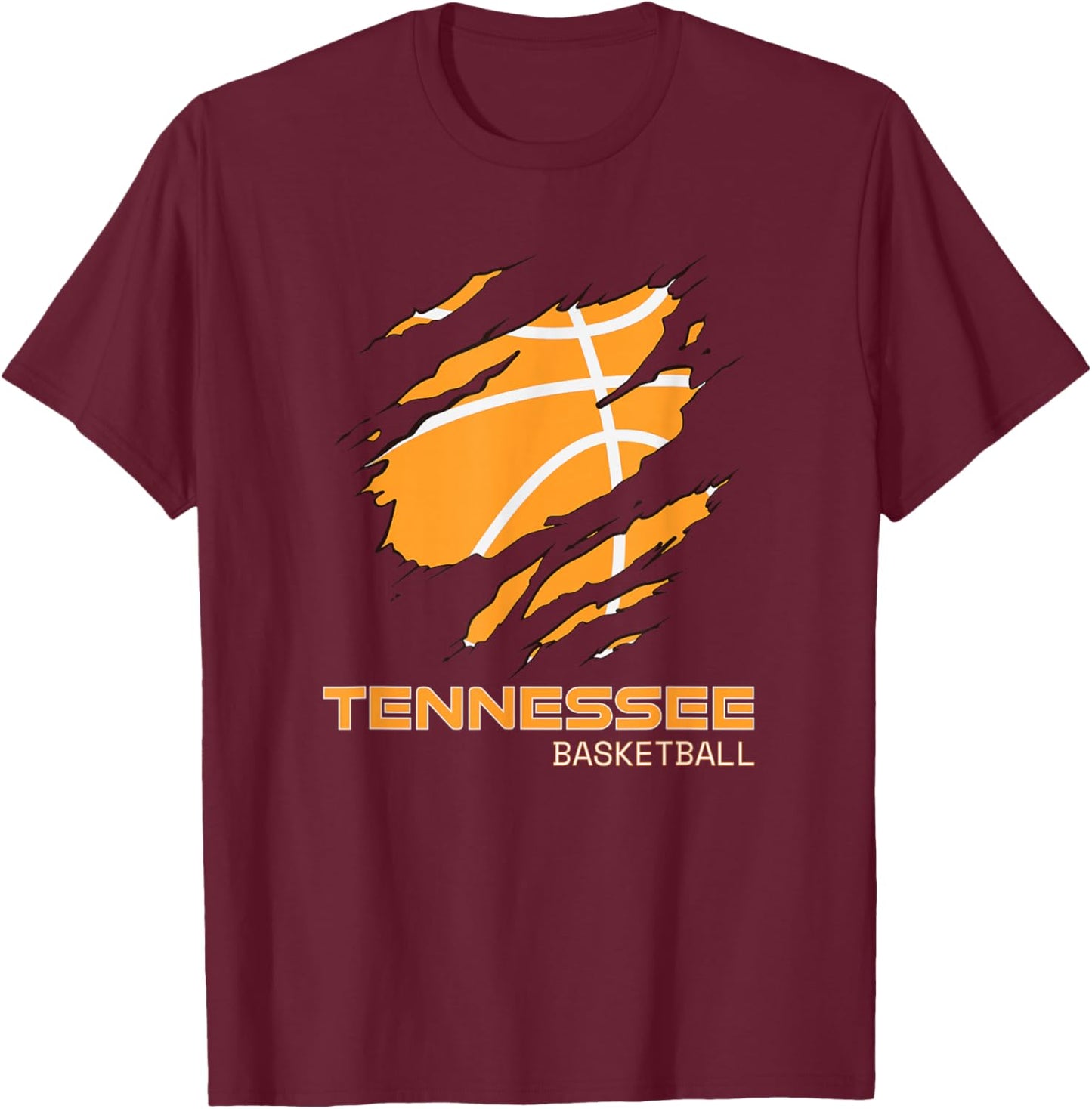 The Volunteer State Fan Tennesseean Tennessee Basketball T-Shirt - T-Shirt | Maroon