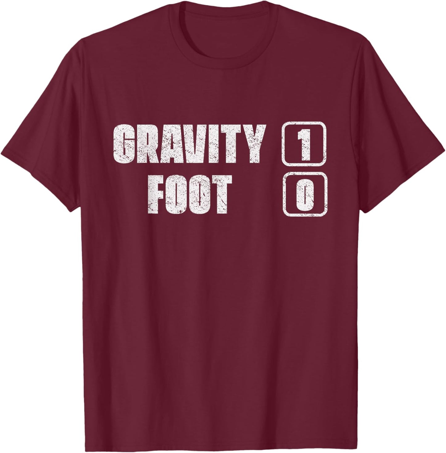 Metatarsal Fracture Fracture - Broken Foot T-Shirt - T-Shirt | Maroon