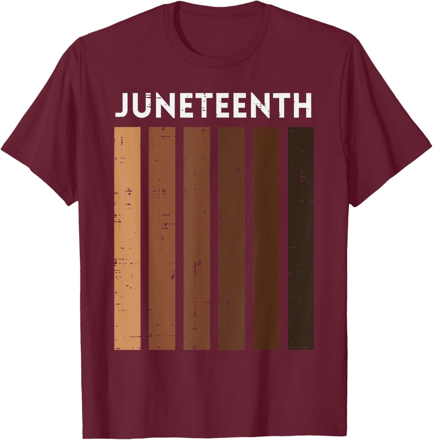 Melanin Shades Juneteenth June 19th 1865 Men Women Kids T-Shirt - T-Shirt | Maroon
