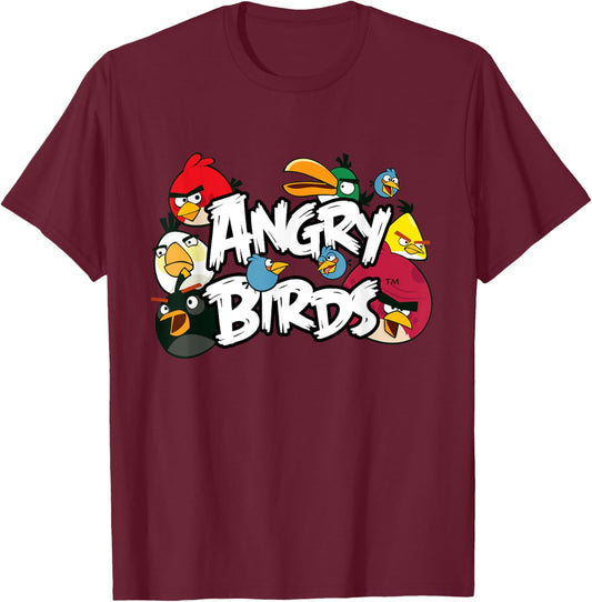 Angry Birds Classic Official Merchandise T-Shirt - T-Shirt | Maroon
