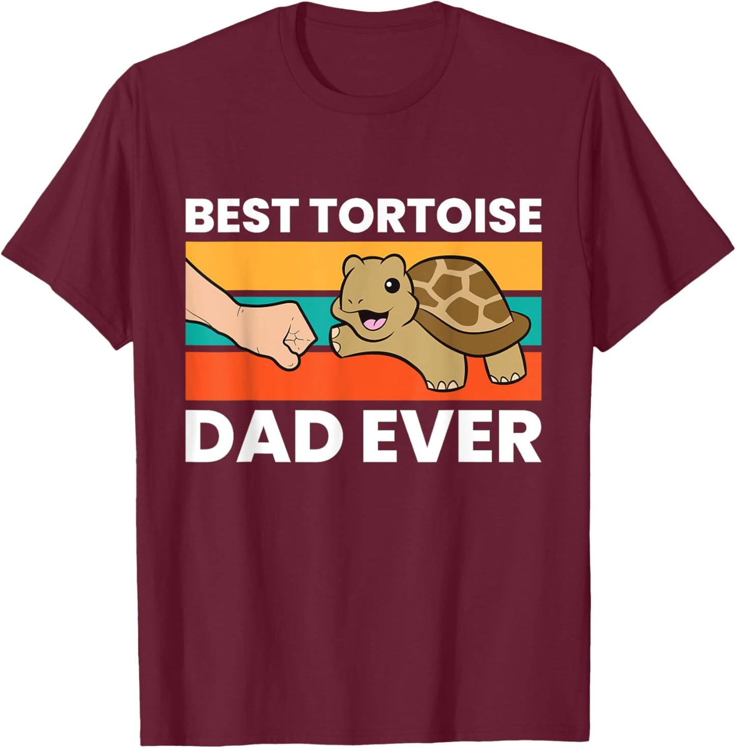 Best Tortoise Dad Ever T-Shirt - T-Shirt | Maroon