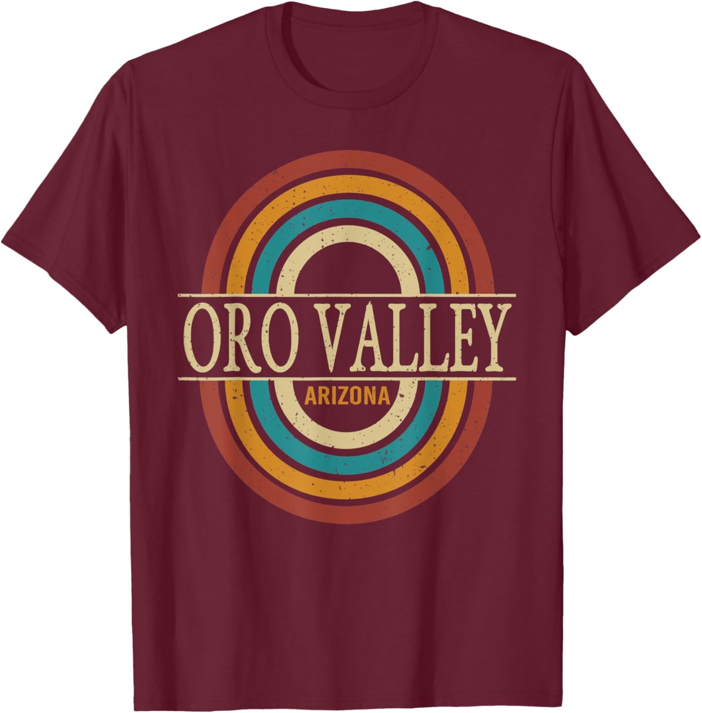 Vintage Retro Oro Valley Arizona AZ Women Men Souvenirs T-Shirt - T-Shirt | Maroon