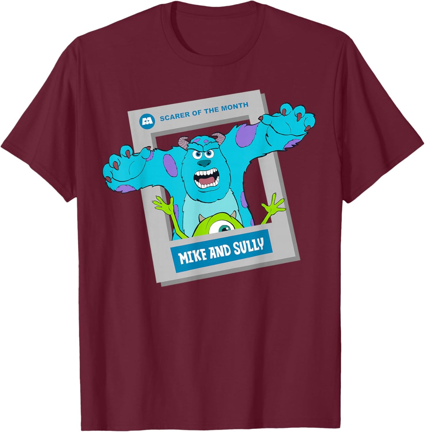 Disney/Pixar Monsters, Inc. Mike Sully Scarer of the Month T-Shirt - T-Shirt | Maroon