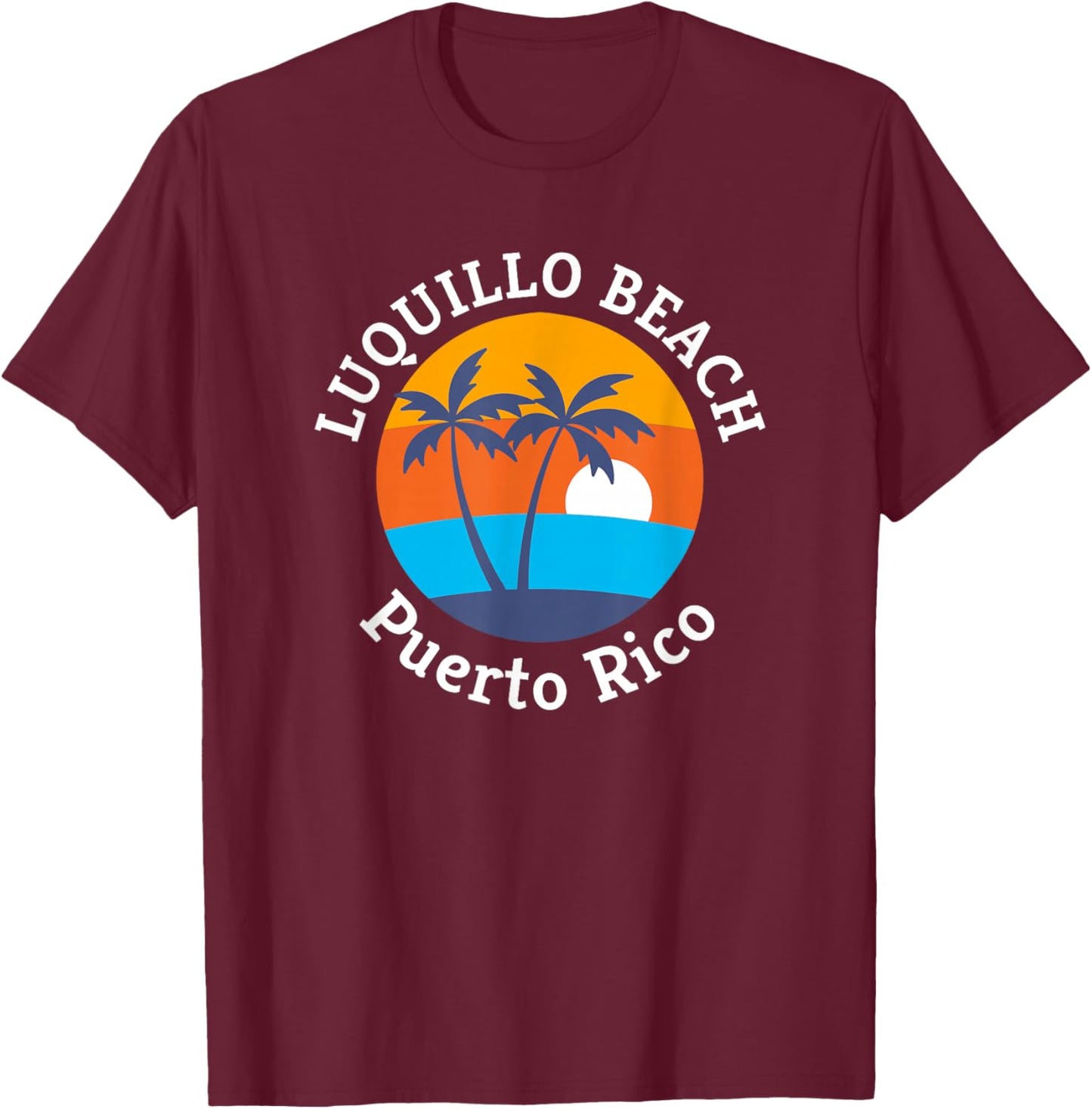 Luquillo Beach Puerto Rico Summer Vacation Souvenir Women Kids T-Shirt - T-Shirt | Maroon