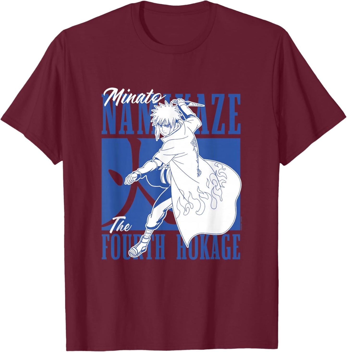 Naruto Shippuden Minato Fourth Hokage T-Shirt - T-Shirt | Maroon