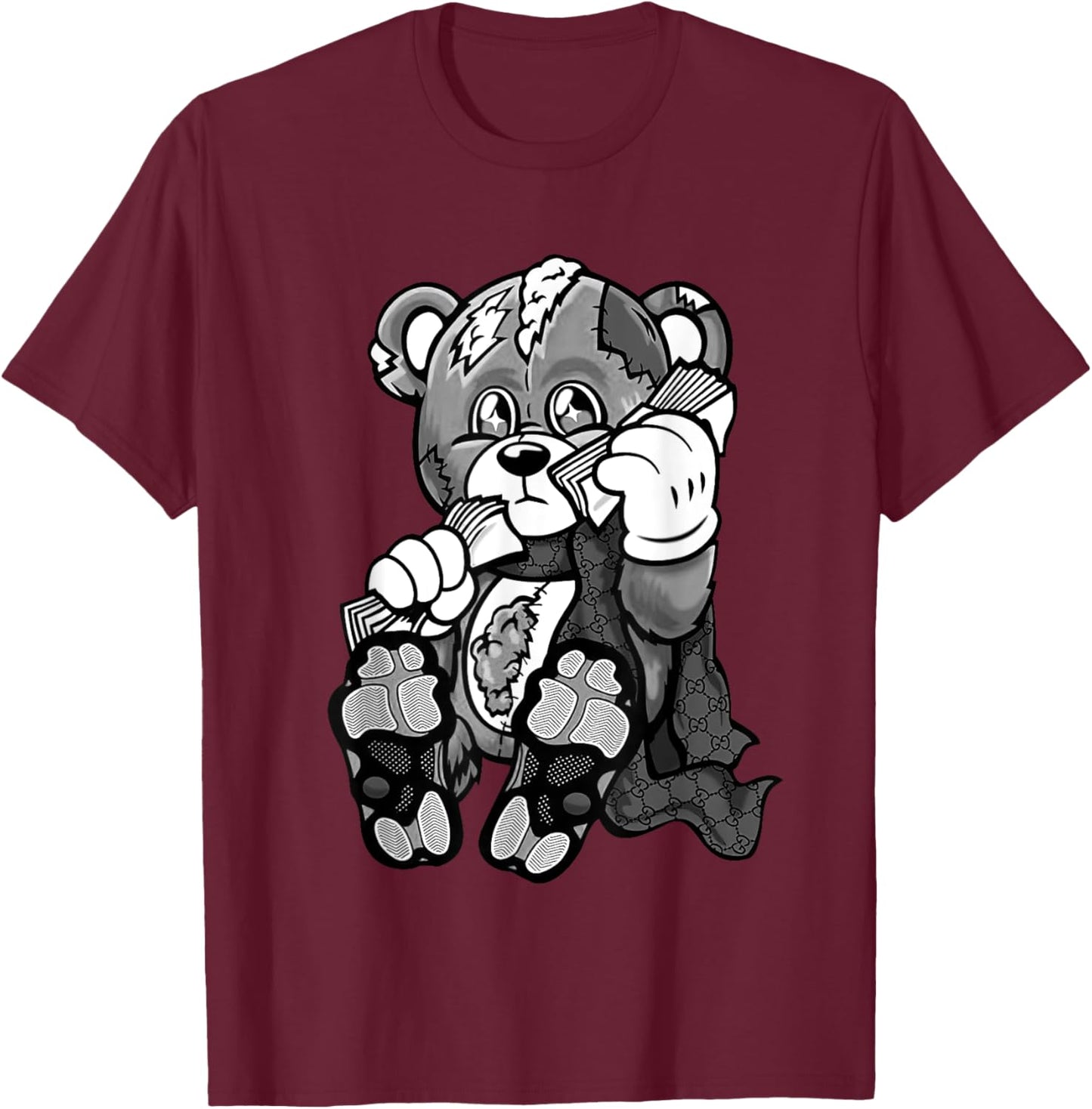 11 Cool Grey Heartbreak Money Shoes Retro Cool Grey 11 T-Shirt - T-Shirt | Maroon