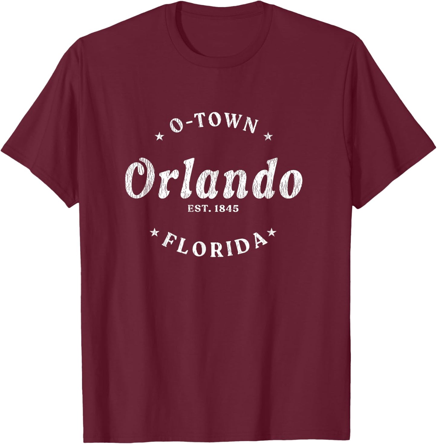 Vintage O-town Florida Gifts Souvenirs Orlando T-Shirt - T-Shirt | Maroon
