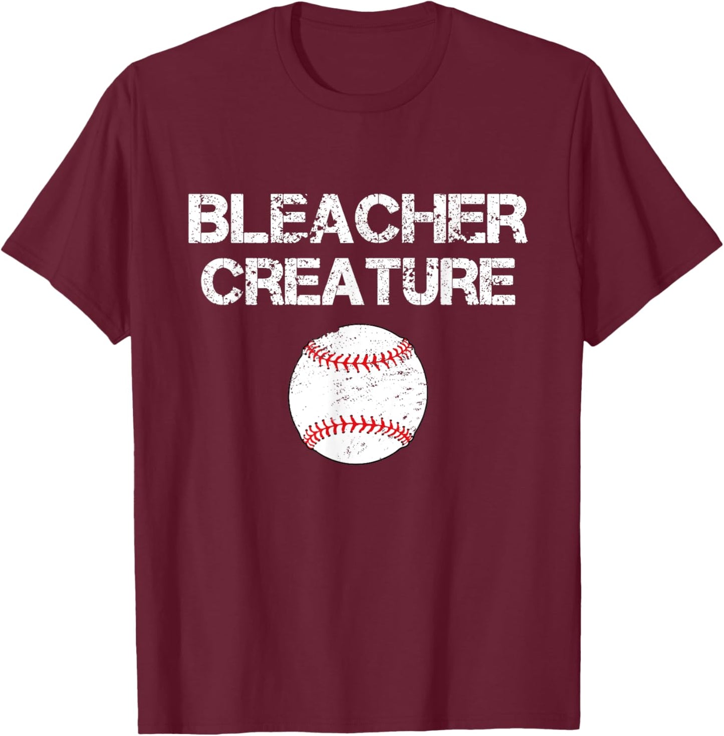 Bleacher Creature Meme Vintage New York Baseball T-Shirt - T-Shirt | Maroon