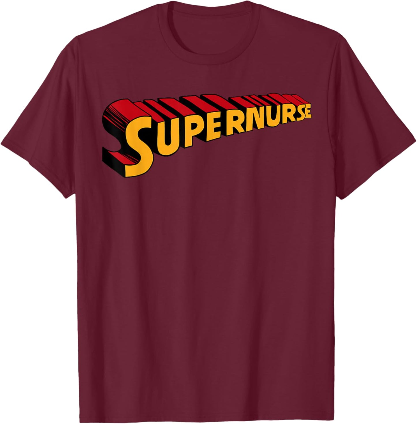 Super nurse Funny Superhero Nurse T-Shirt - T-Shirt | Maroon