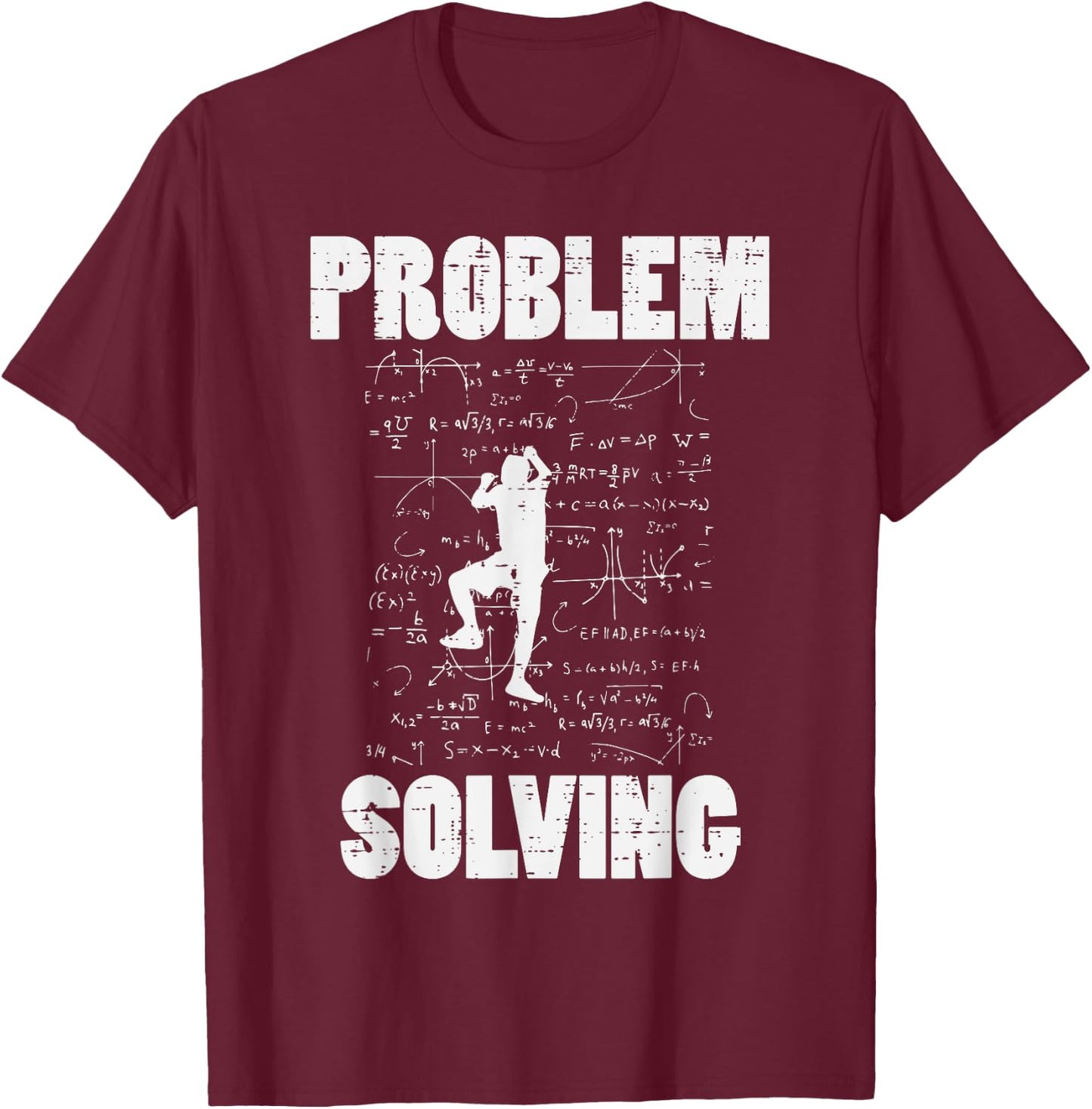 Climbing Problem Solving Math Funny Bouldering Men Women Kid T-Shirt - T-Shirt | Maroon