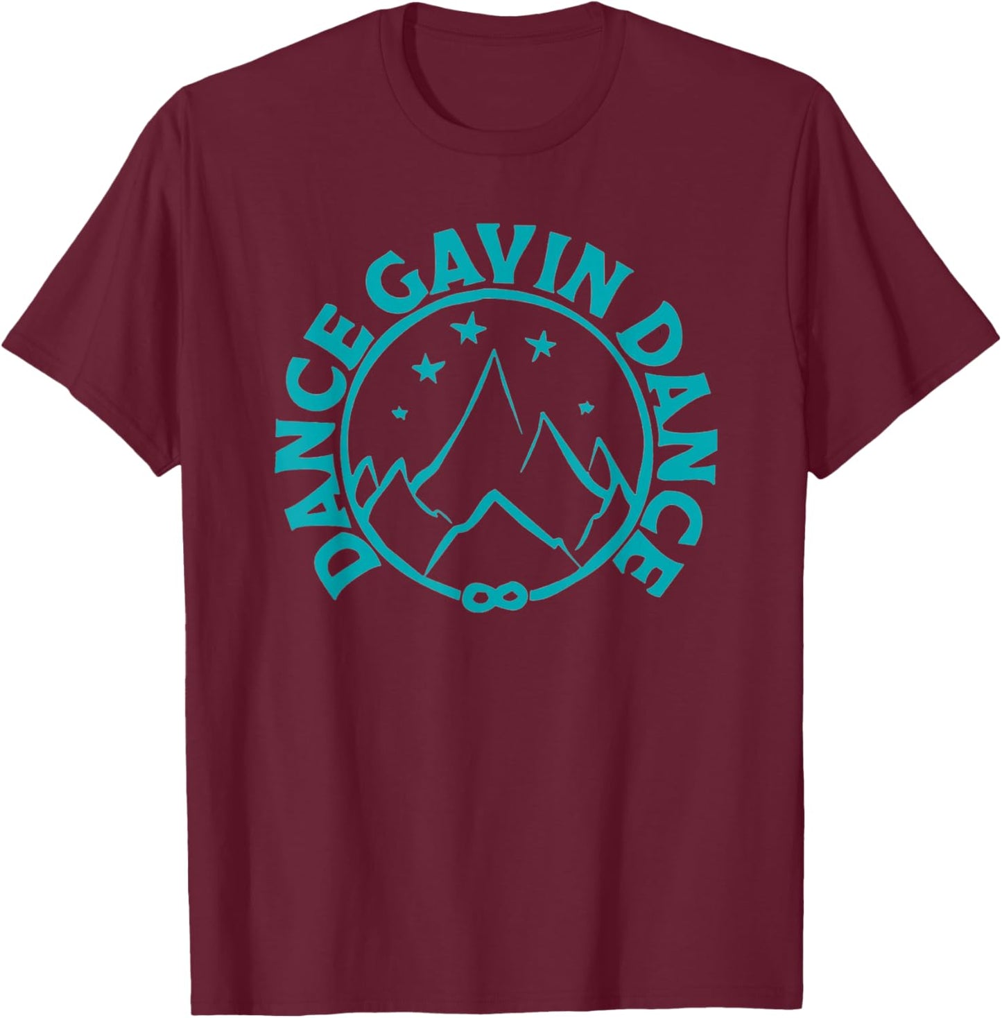 Dance Gavin Dance Graphic Design T-Shirt - T-Shirt | Maroon