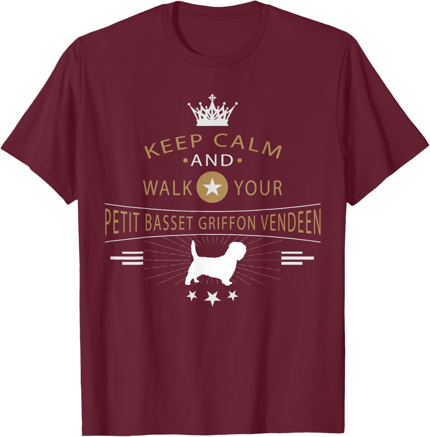 PBGV Petit Basset Griffon Vendeen Dog Breed Women Kids T-Shirt - T-Shirt | Maroon