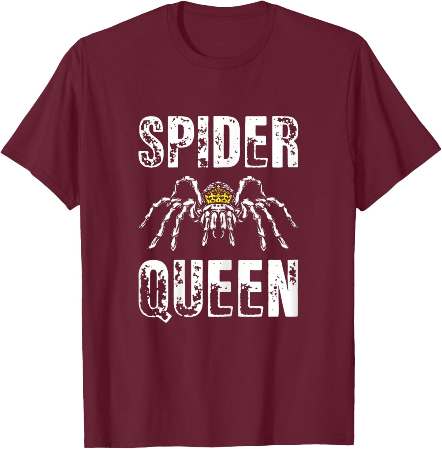 Spider Queen Arachnophile Arachnids Cobweb Insect T-Shirt - T-Shirt | Maroon