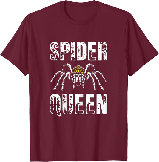 Spider Queen Arachnophile Arachnids Cobweb Insect T-Shirt - T-Shirt | Maroon