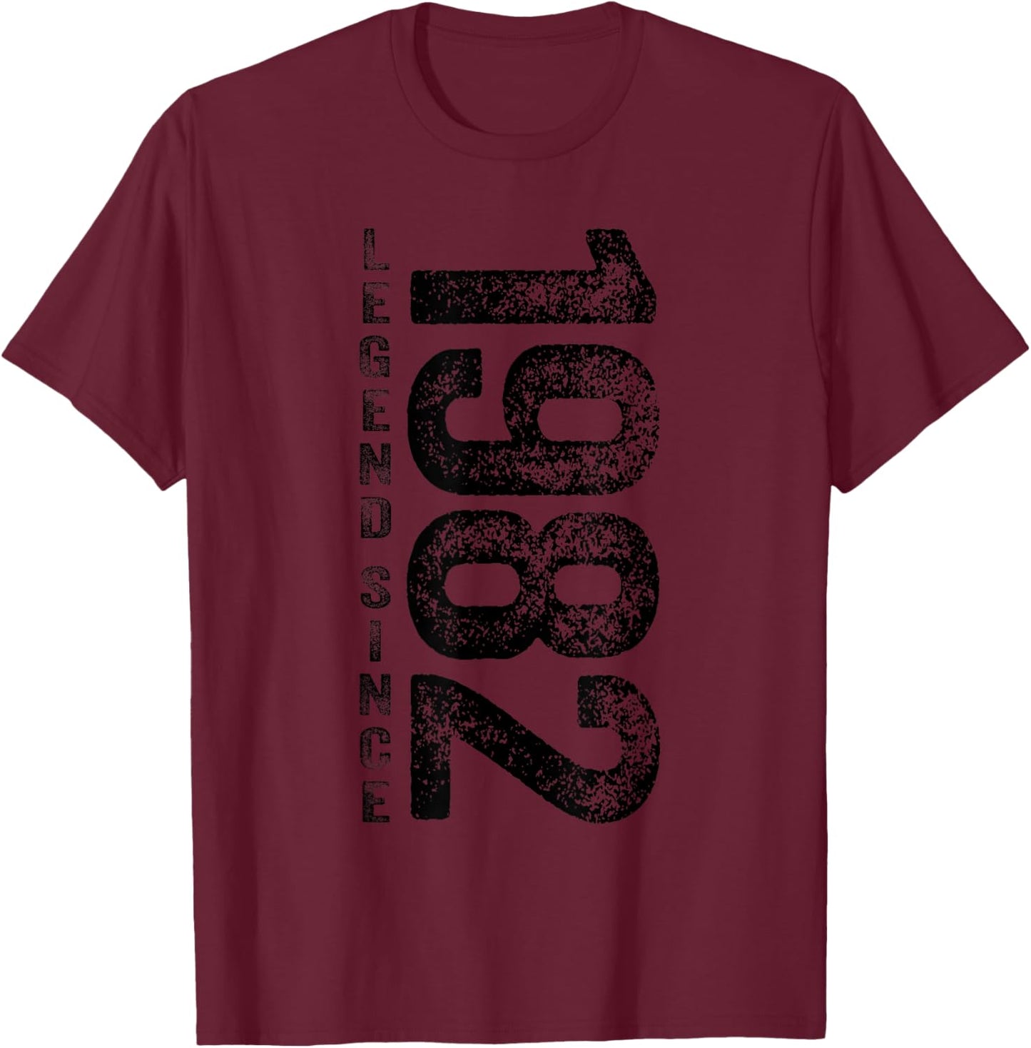 40th Birthday Gifts 40 Year Old Retro Legend Since 1982 T-Shirt - T-Shirt | Maroon
