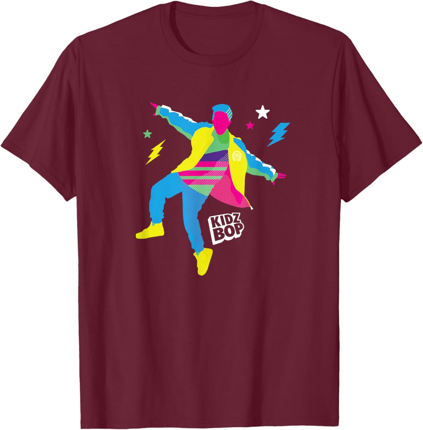 Kidz BOP - Pop Star Silhouette (Solo) T-Shirt - T-Shirt | Maroon