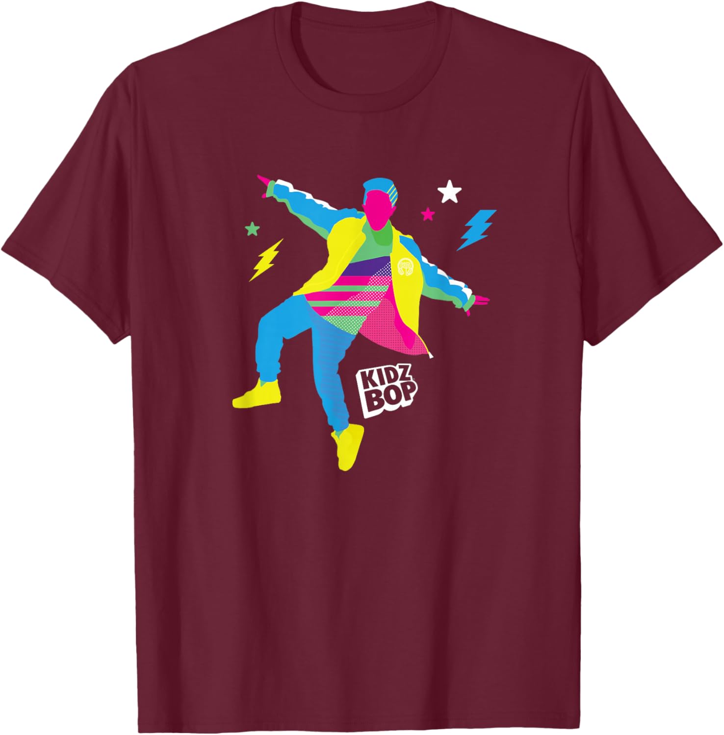 Kidz BOP - Pop Star Silhouette (Solo) T-Shirt - T-Shirt | Maroon