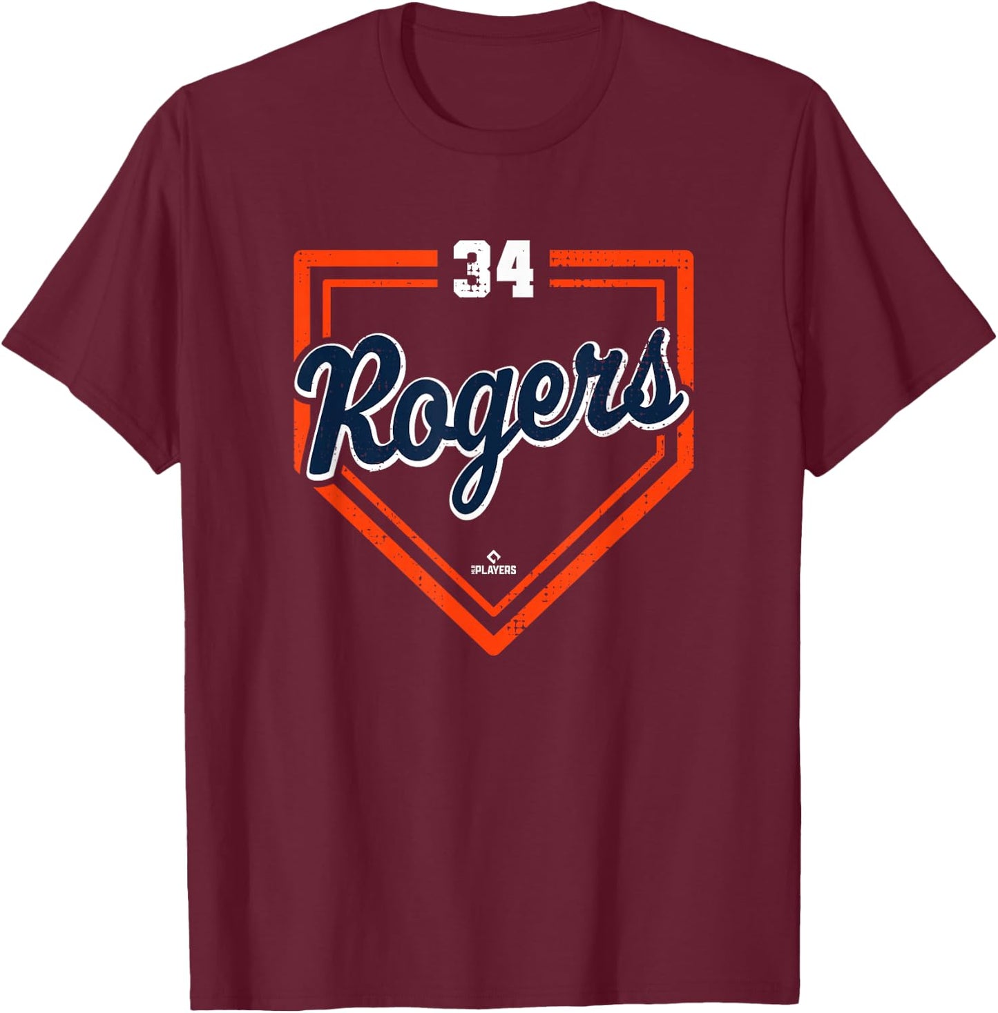 Home Plate Gameday Jake Rogers Detroit MLBPA T-Shirt - T-Shirt | Maroon