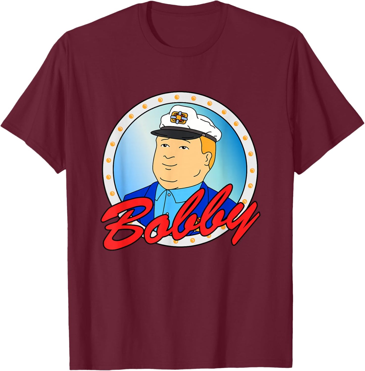 King of The Hill Sailor Bobby Hill Cartoon T-Shirt - T-Shirt | Maroon