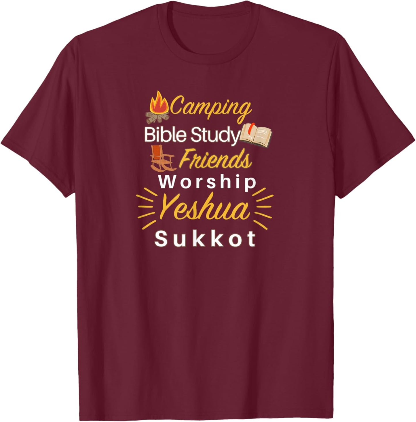 Sukkot Biblical Feast Celebration Gear T-Shirt - T-Shirt | Maroon