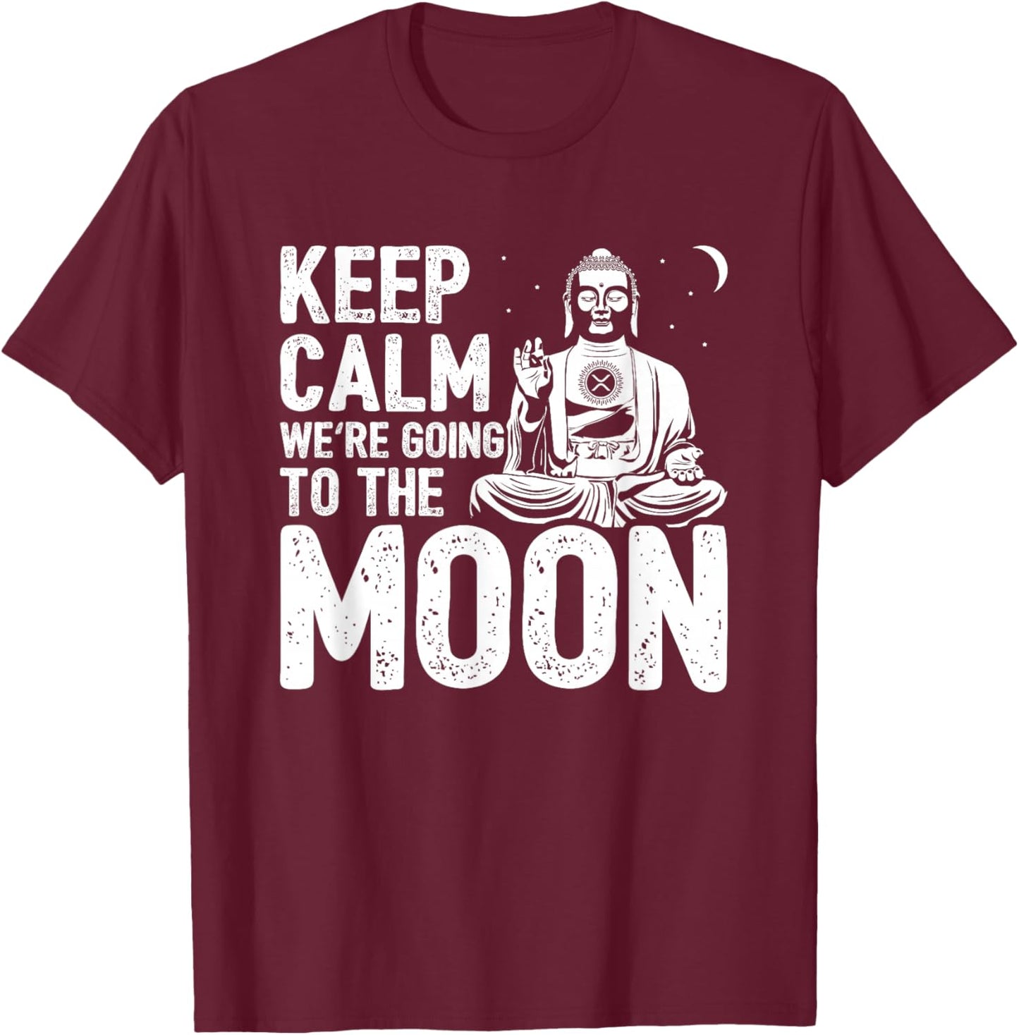 XRP Cryptocurrency - XRP To The Moon - Crypto Currency - XRP T-Shirt - T-Shirt | Maroon