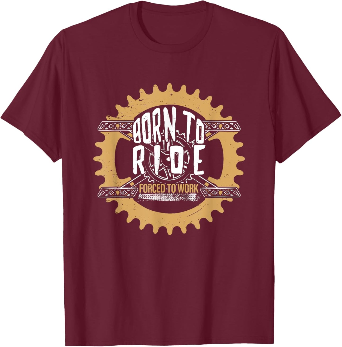 Funny Mountain Bike Biking MTB Dirt Trail Moto Clothing Idea T-Shirt - T-Shirt | Maroon