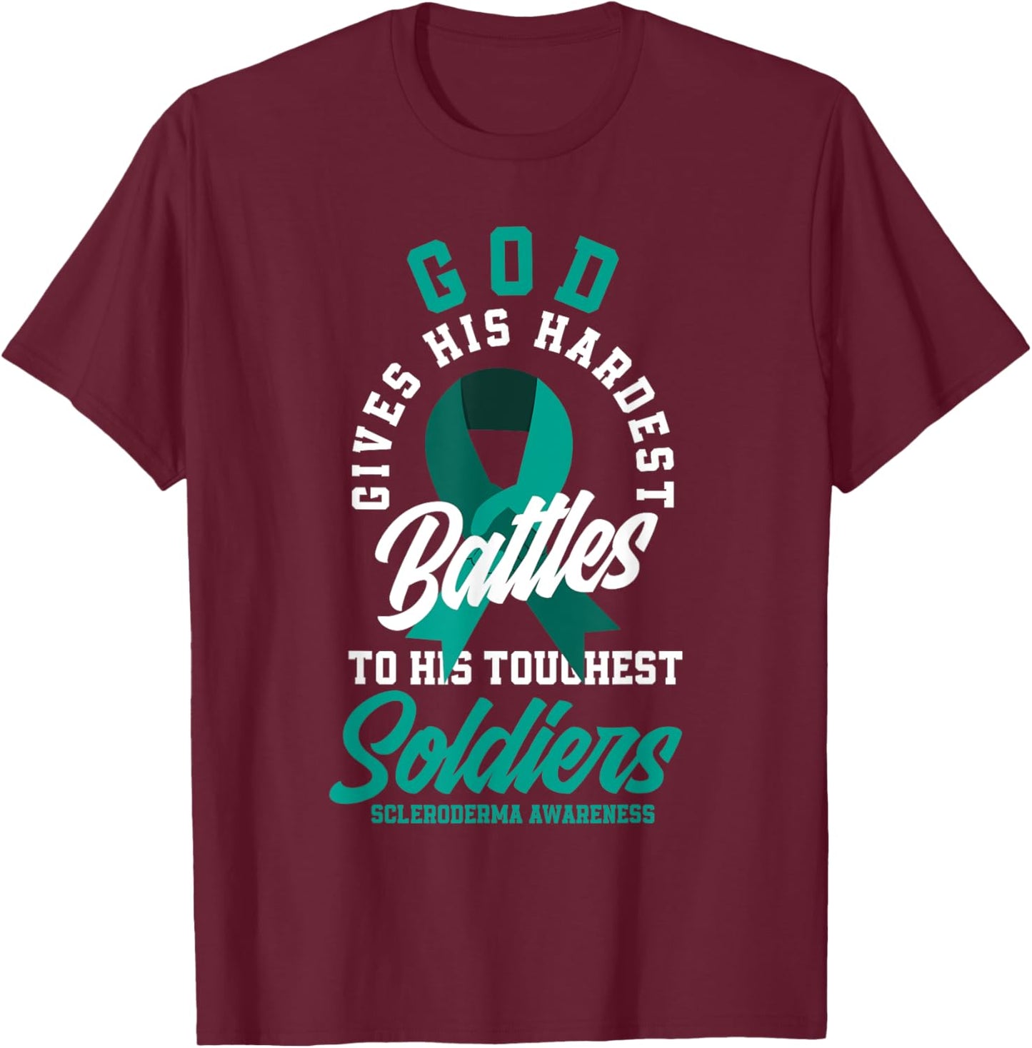 Scleroderma Warrior Scleroderma Awareness T-Shirt - T-Shirt | Maroon