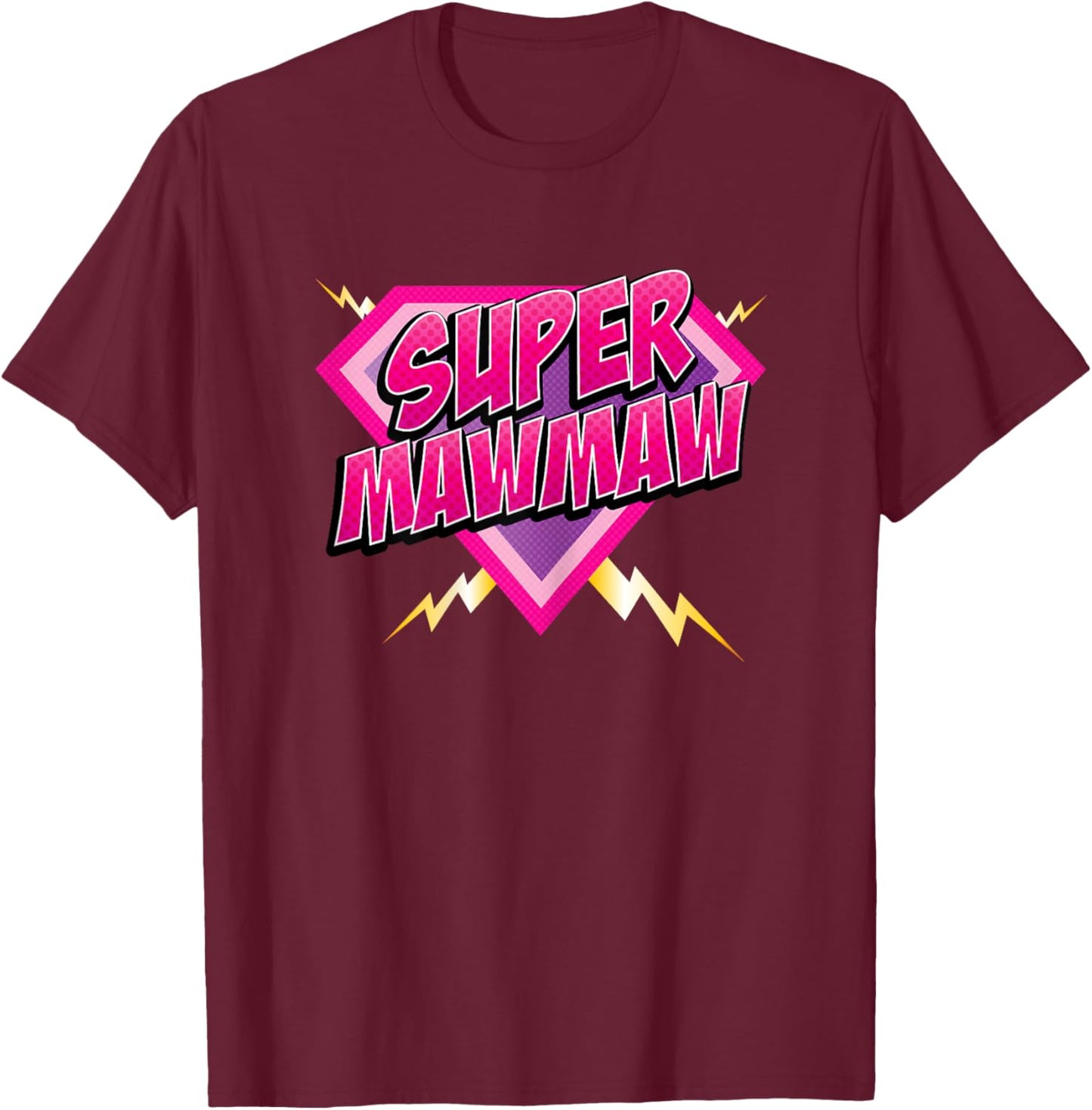 Super Mawmaw Superhero Grandmother Comic Book Women T-Shirt - T-Shirt | Maroon