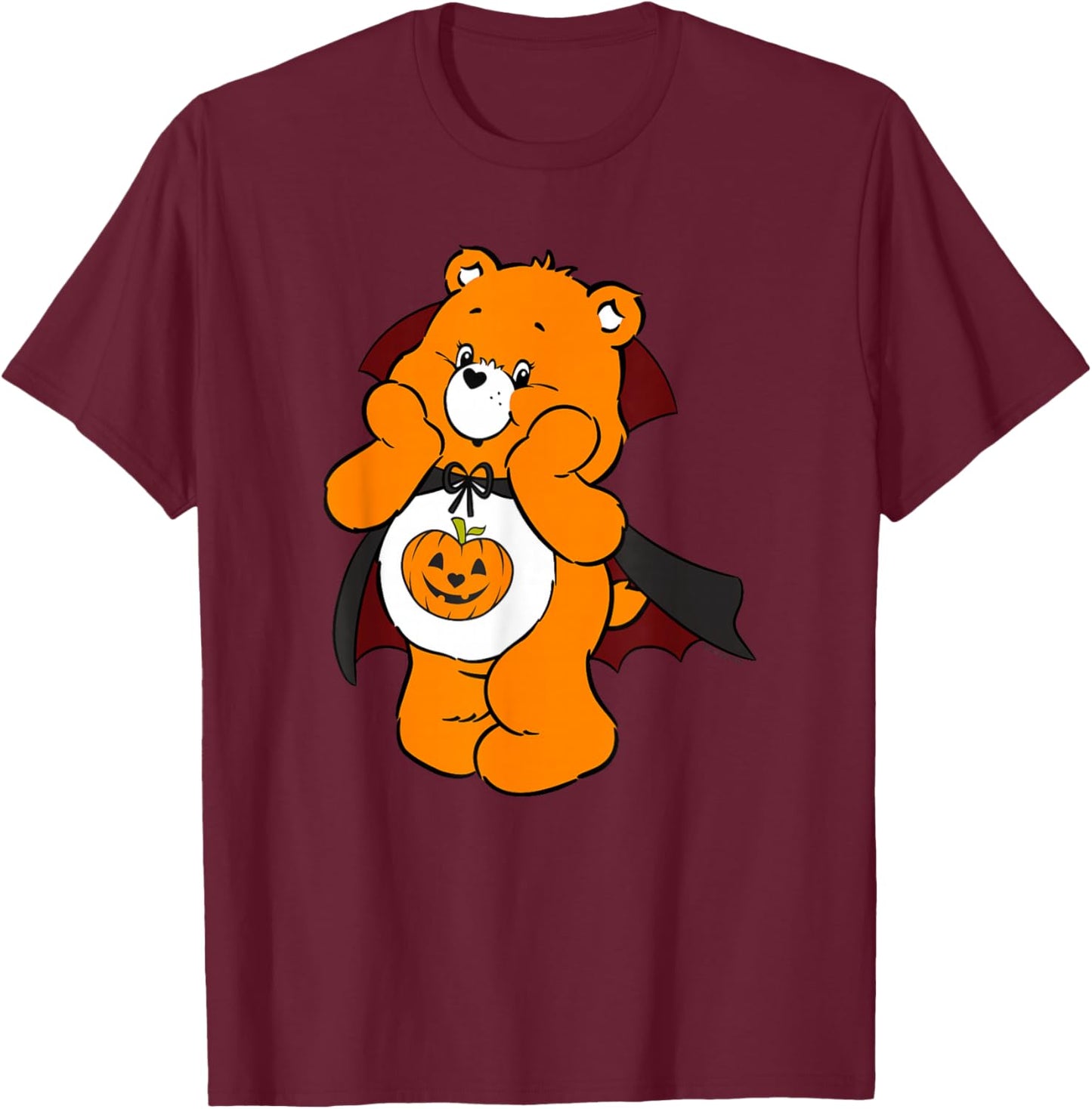 Care Bears Halloween Trick-Or-Sweet Bear Vampire Costume T-Shirt - T-Shirt | Maroon