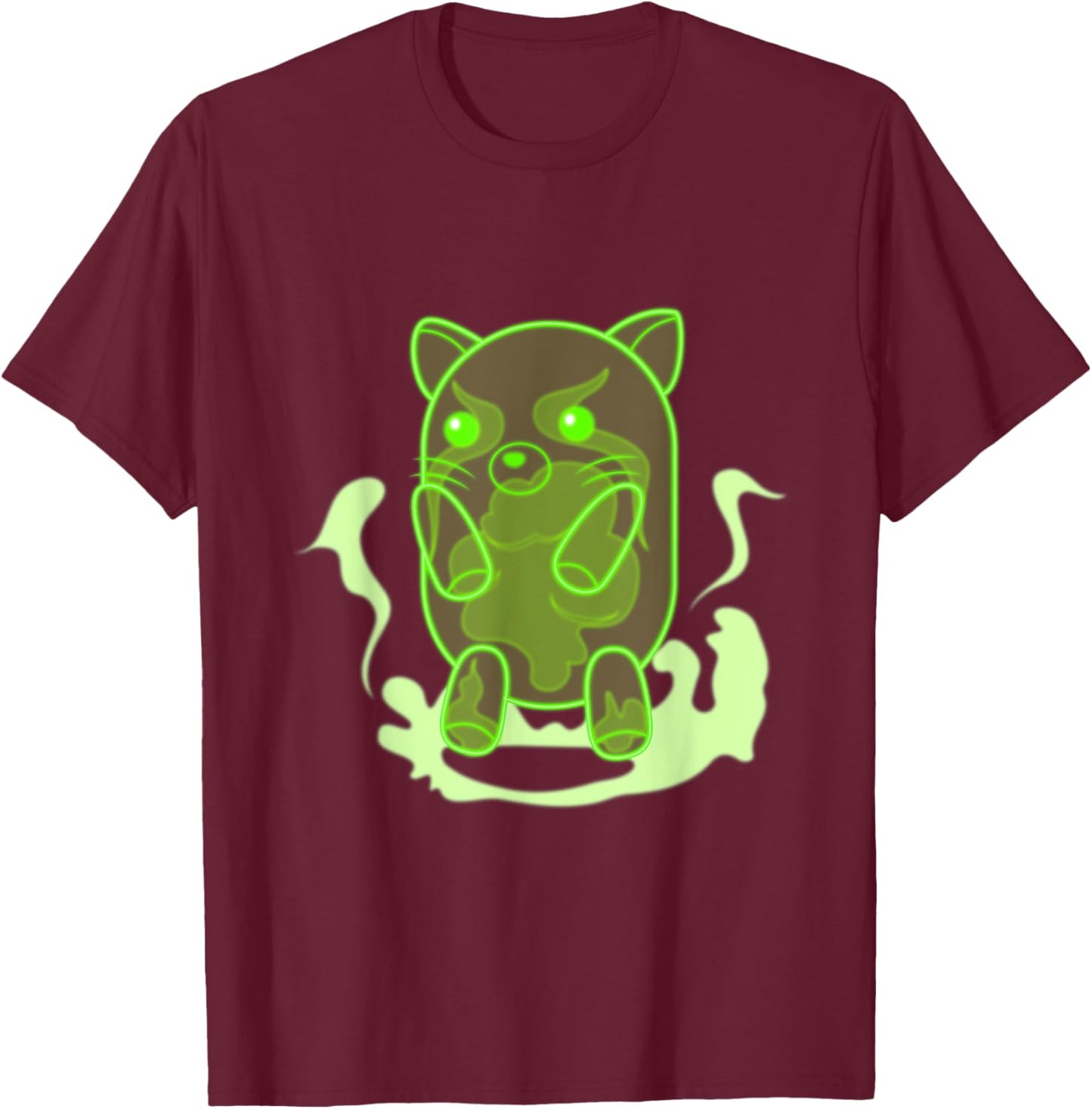 Pet Show: Ghost Cat! T-Shirt - T-Shirt | Maroon