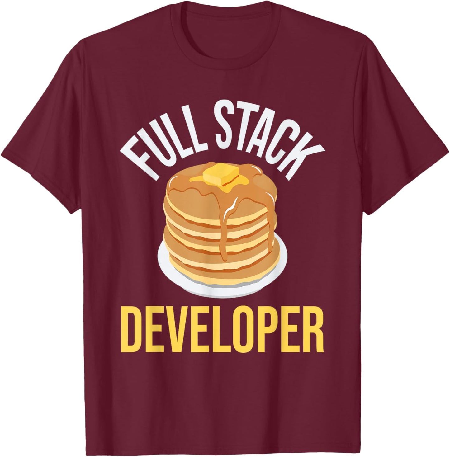 Full Stack Developer - Computer Science Programmer Coding T-Shirt - T-Shirt | Maroon