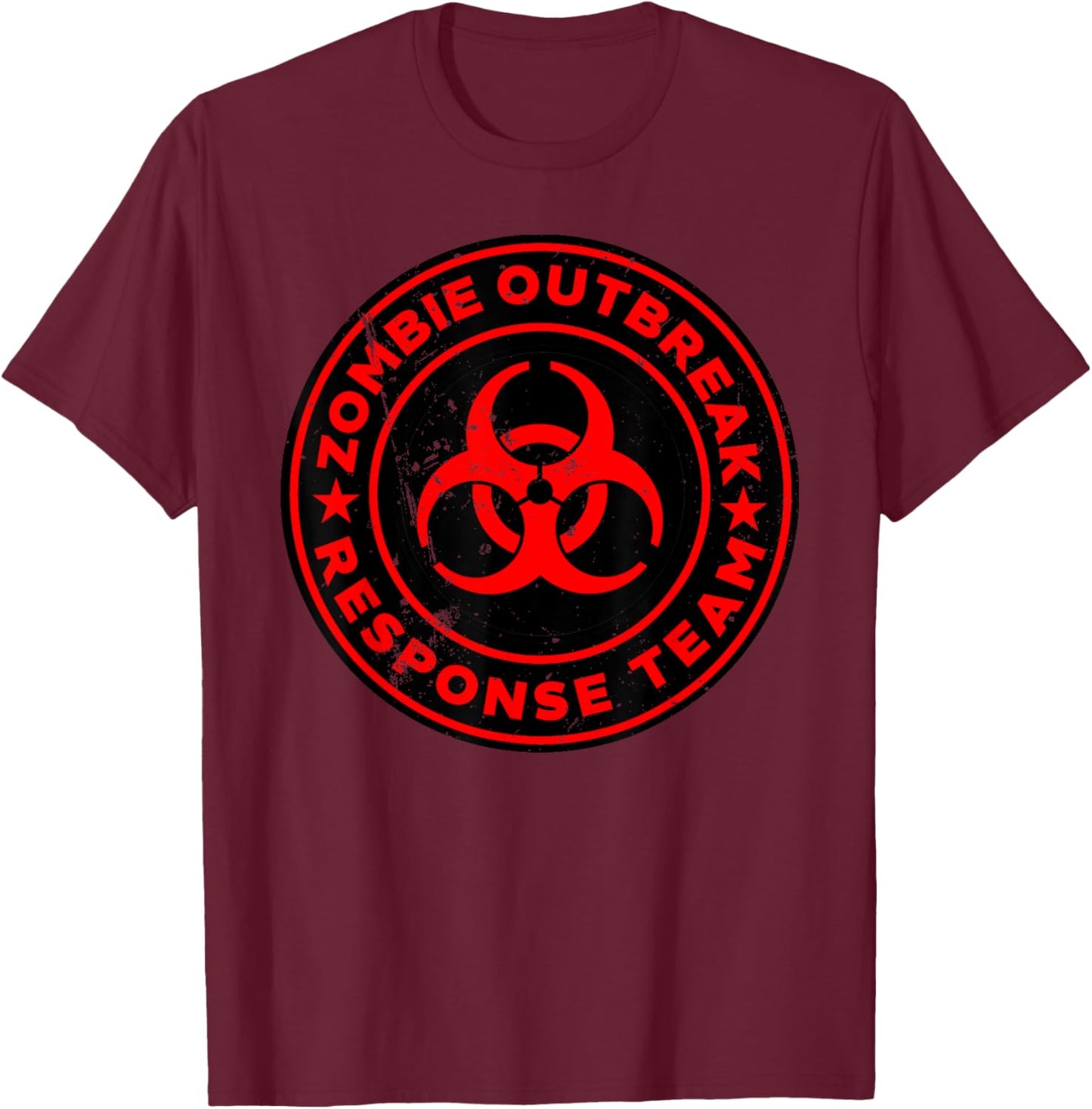 Zombie Outbreak Response Team funny Zombie Apocalypse T-Shirt - T-Shirt | Maroon
