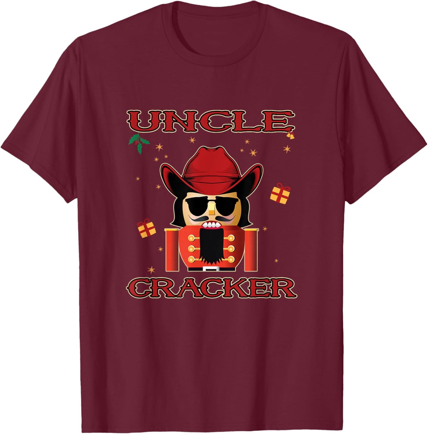 Uncle Cracker - Funny Nutcracker Cowboy Country Music T-Shirt - T-Shirt | Maroon