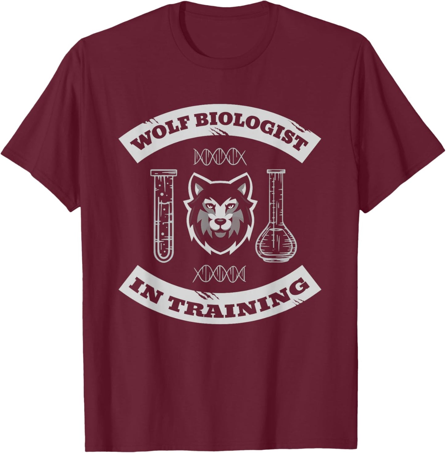Wolf Predator - Wilderness Wolves Wolf T-Shirt - T-Shirt | Maroon