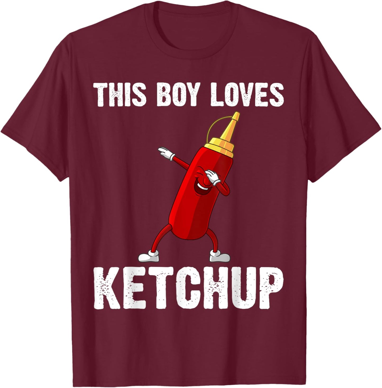 Funny Ketchup Gift Boys Kids Ketchup Merchandise Tomato T-Shirt - T-Shirt | Maroon